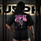 Crop Oversize PRO Anatomy of Squat - Negro