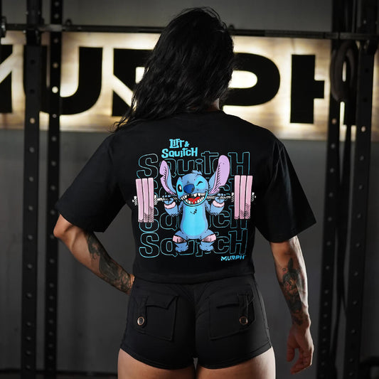 Crop Oversize Lift & Squitch - Negro