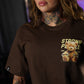 Crop Top Oversize TEDDY BEAST - Chocolate