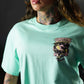 Crop Oversize PRO Underdog Mentality - Mint