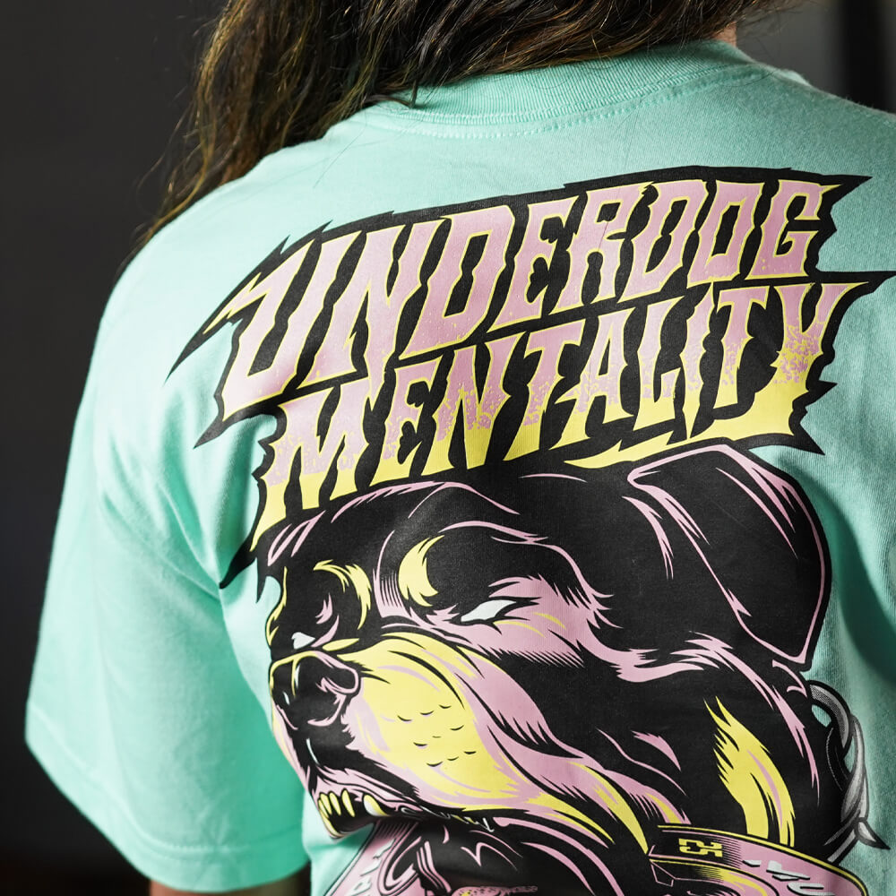 Crop Oversize PRO Underdog Mentality - Mint