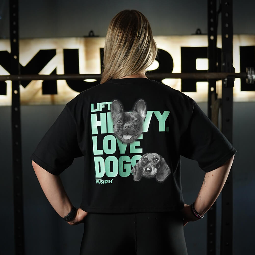 Crop Top Oversize Lift and Dogs - Negro