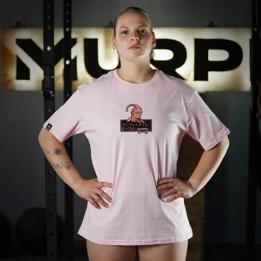 Polera Oversize - Heavy Lifting Change Lives- Rosado