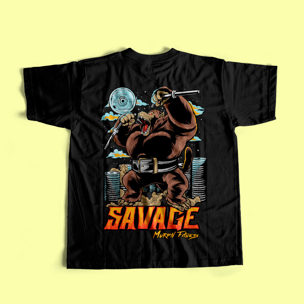 Polera Oversize Savage - Negro