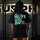 Polera Oversize Lift and Dogs - Negro