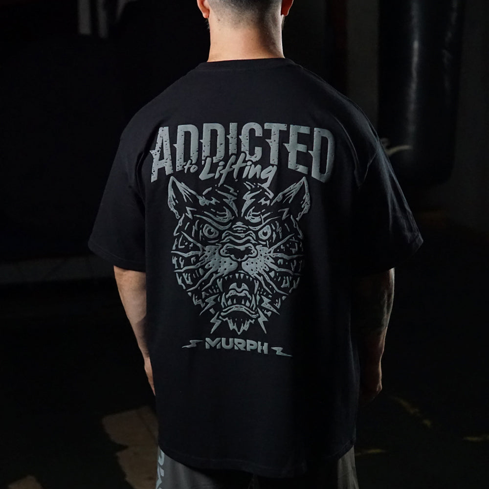 Polera Oversize Addicted - Negro