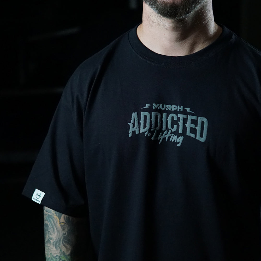 Polera Oversize Addicted - Negro