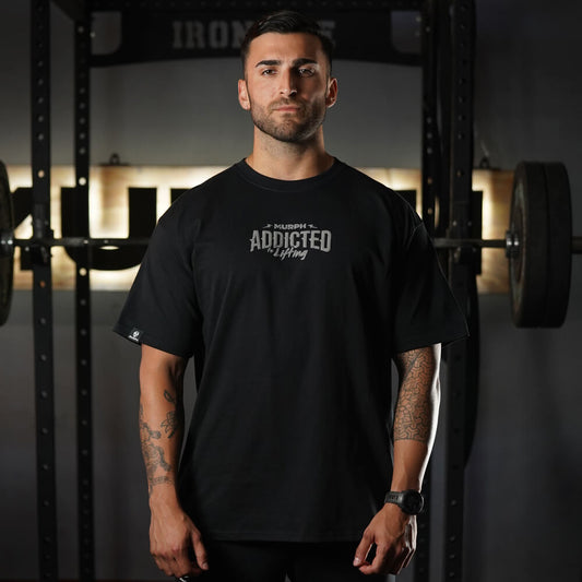 Polera Oversize Addicted - Negro