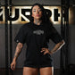 Polera Oversize Addicted - Negro