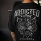 Polera Oversize Addicted - Negro