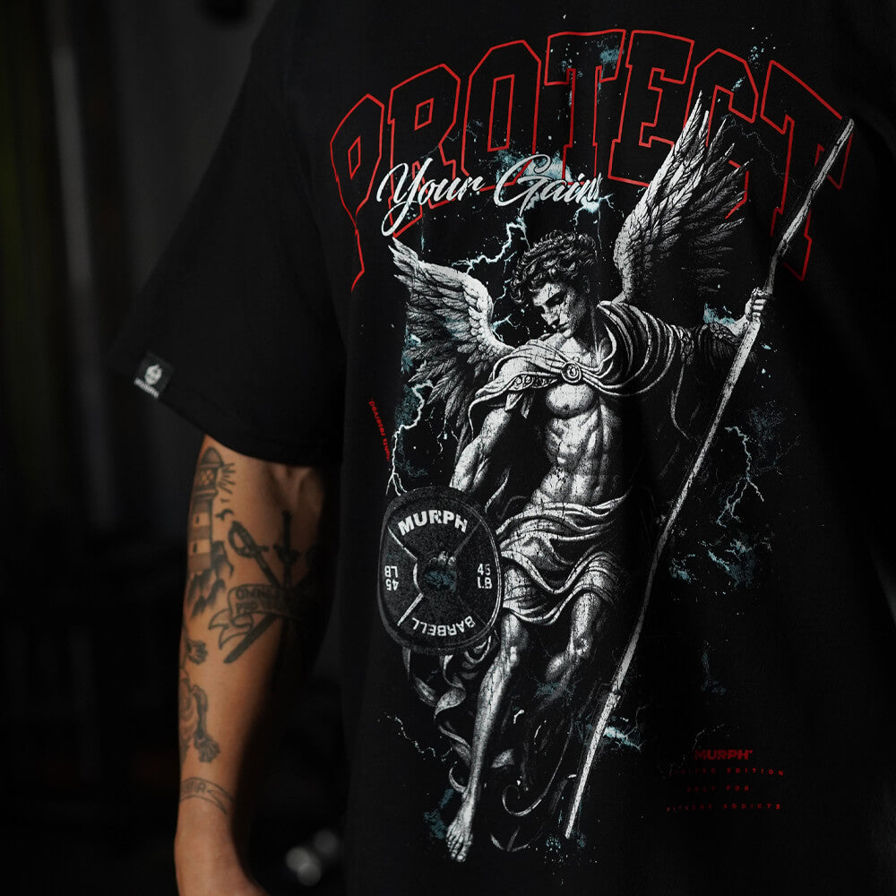 Polera Oversize PROTECT YOUR GAINS - Negro