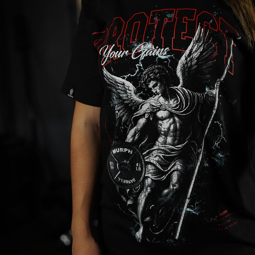 Polera Oversize PROTECT YOUR GAINS - Negro