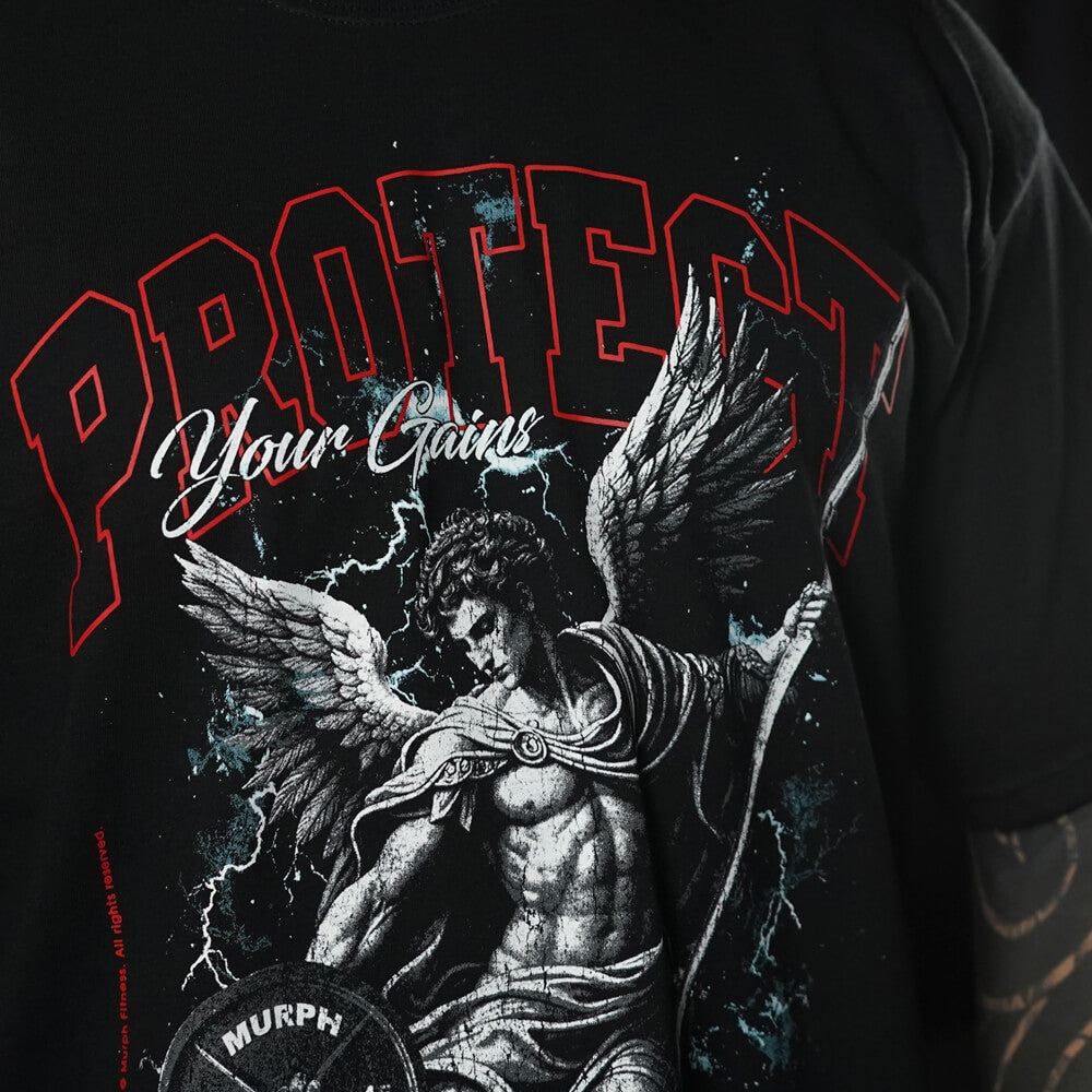 Polera Oversize PROTECT YOUR GAINS - Negro