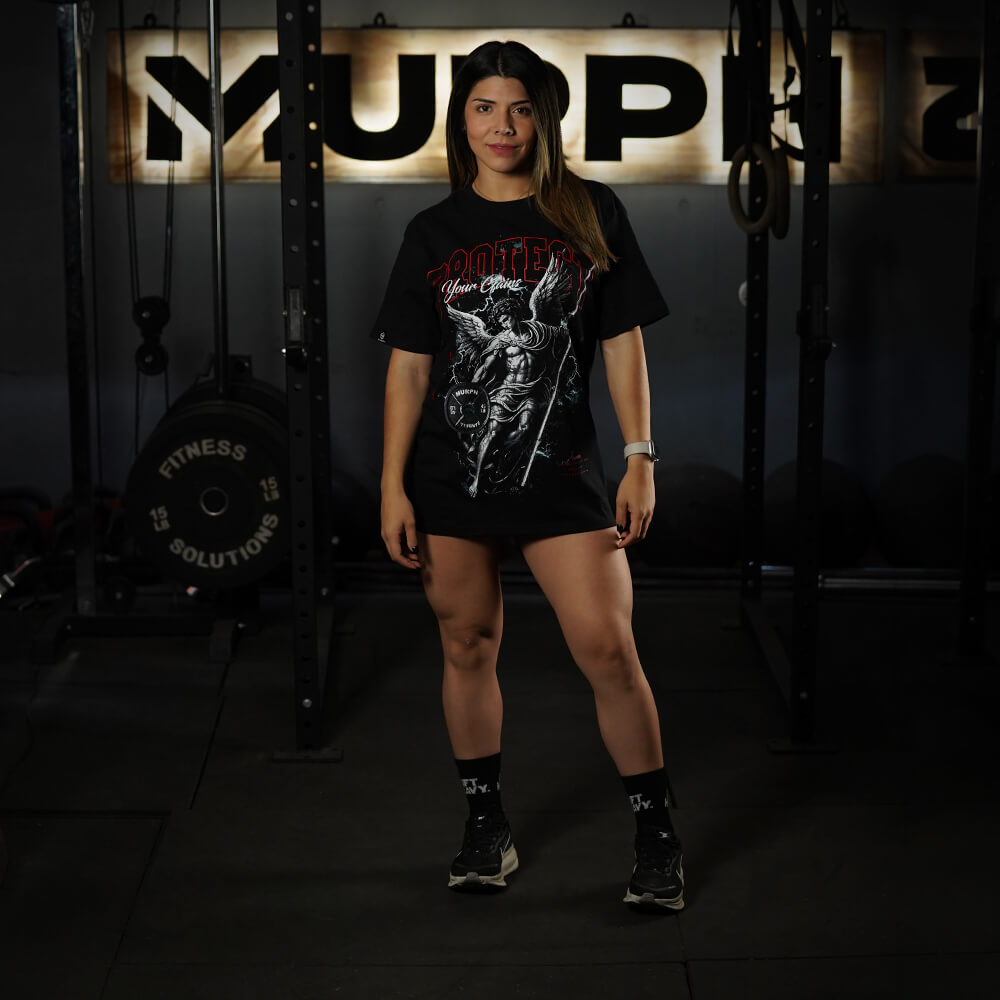 Polera Oversize PROTECT YOUR GAINS - Negro