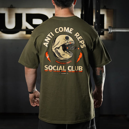 Polera Oversize Anti Come Reps - Verde tactico