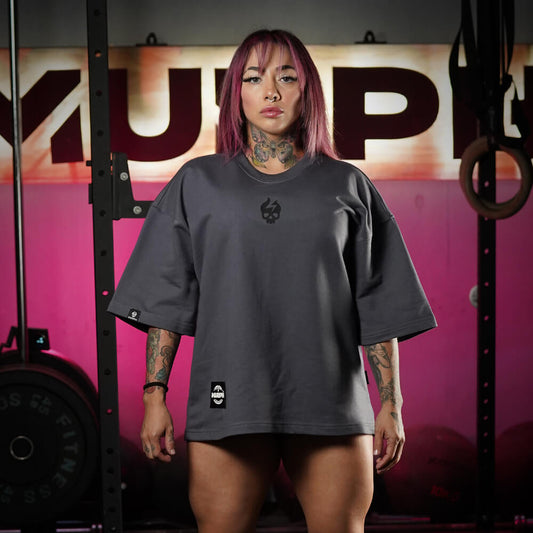 Oversize Apex Skull Logo (ULTRA HEAVY WEIGHT) - Steel Gray