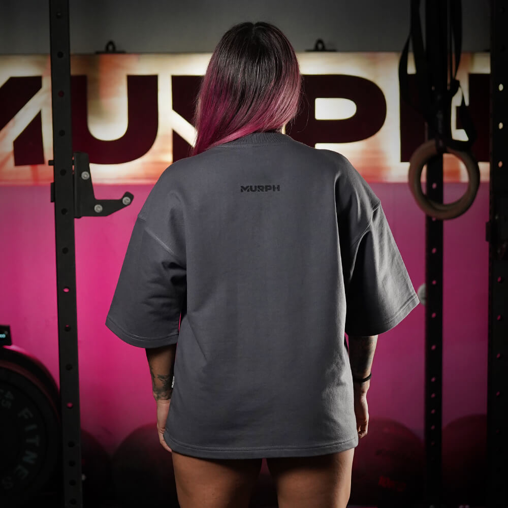 Oversize Apex Skull Logo (ULTRA HEAVY WEIGHT) - Steel Gray