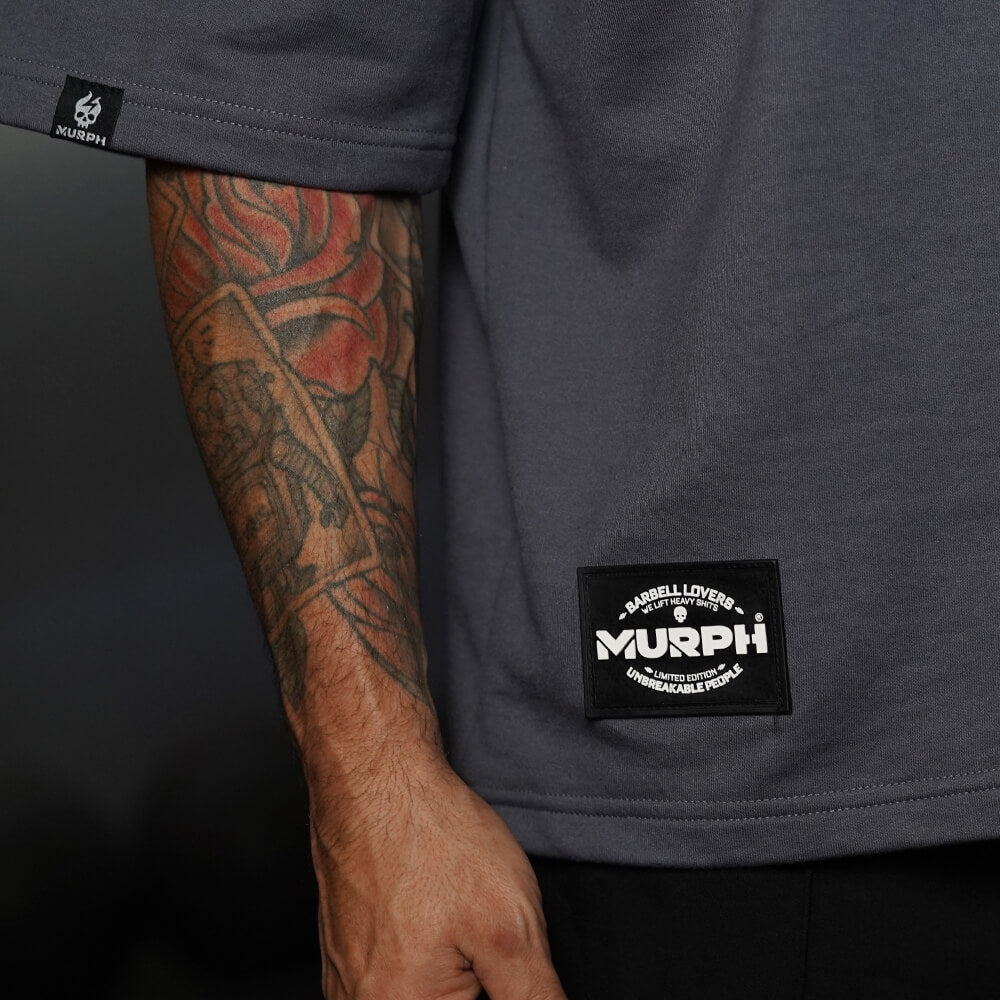 Oversize Apex Skull Logo (ULTRA HEAVY WEIGHT) - Steel Gray