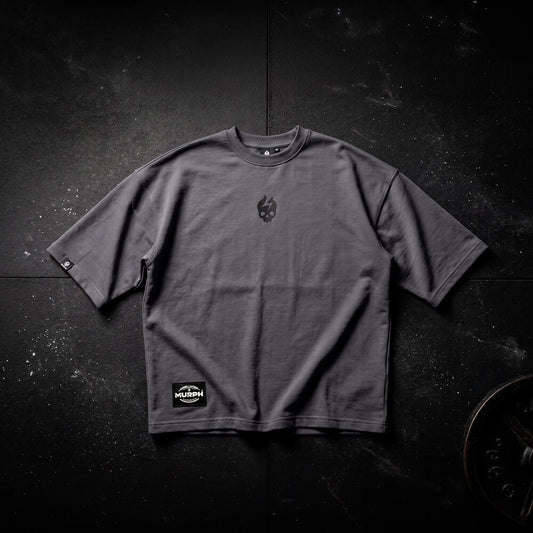 Oversize Apex Skull Logo (ULTRA HEAVY WEIGHT) - Steel Gray