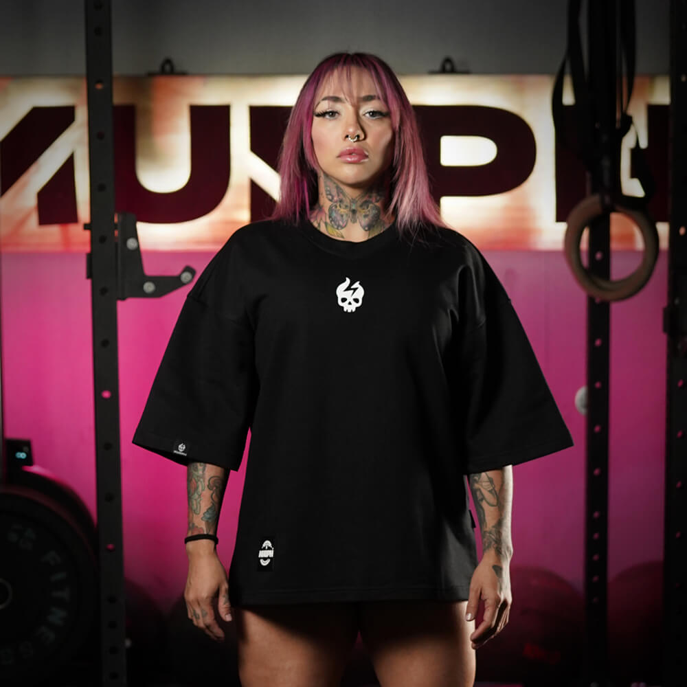 Oversize Apex Skull Logo (ULTRA HEAVY WEIGHT) - Black