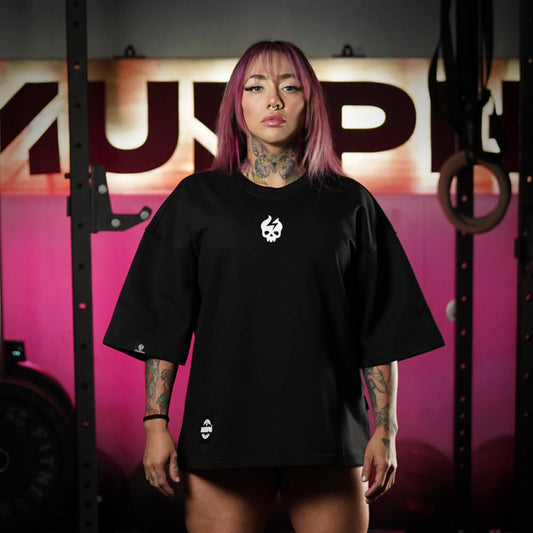 Oversize Apex Skull Logo (ULTRA HEAVY WEIGHT) - Black