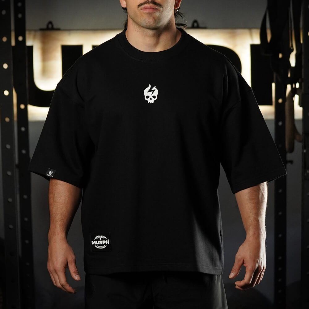 Oversize Apex Skull Logo (ULTRA HEAVY WEIGHT) - Black