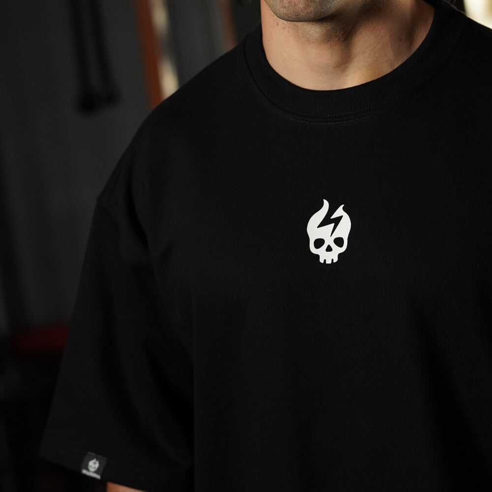 Oversize Apex Skull Logo (ULTRA HEAVY WEIGHT) - Black