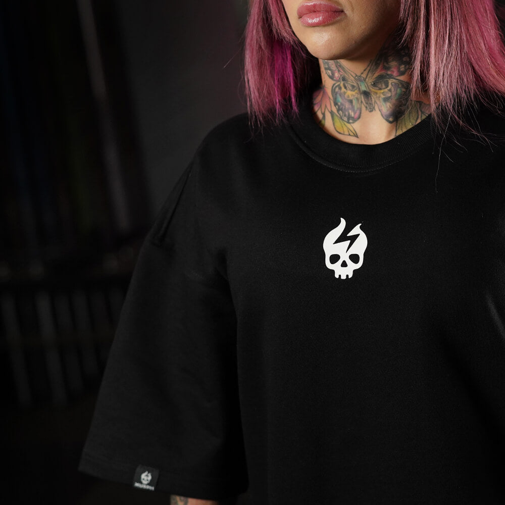 Oversize Apex Skull Logo (ULTRA HEAVY WEIGHT) - Black