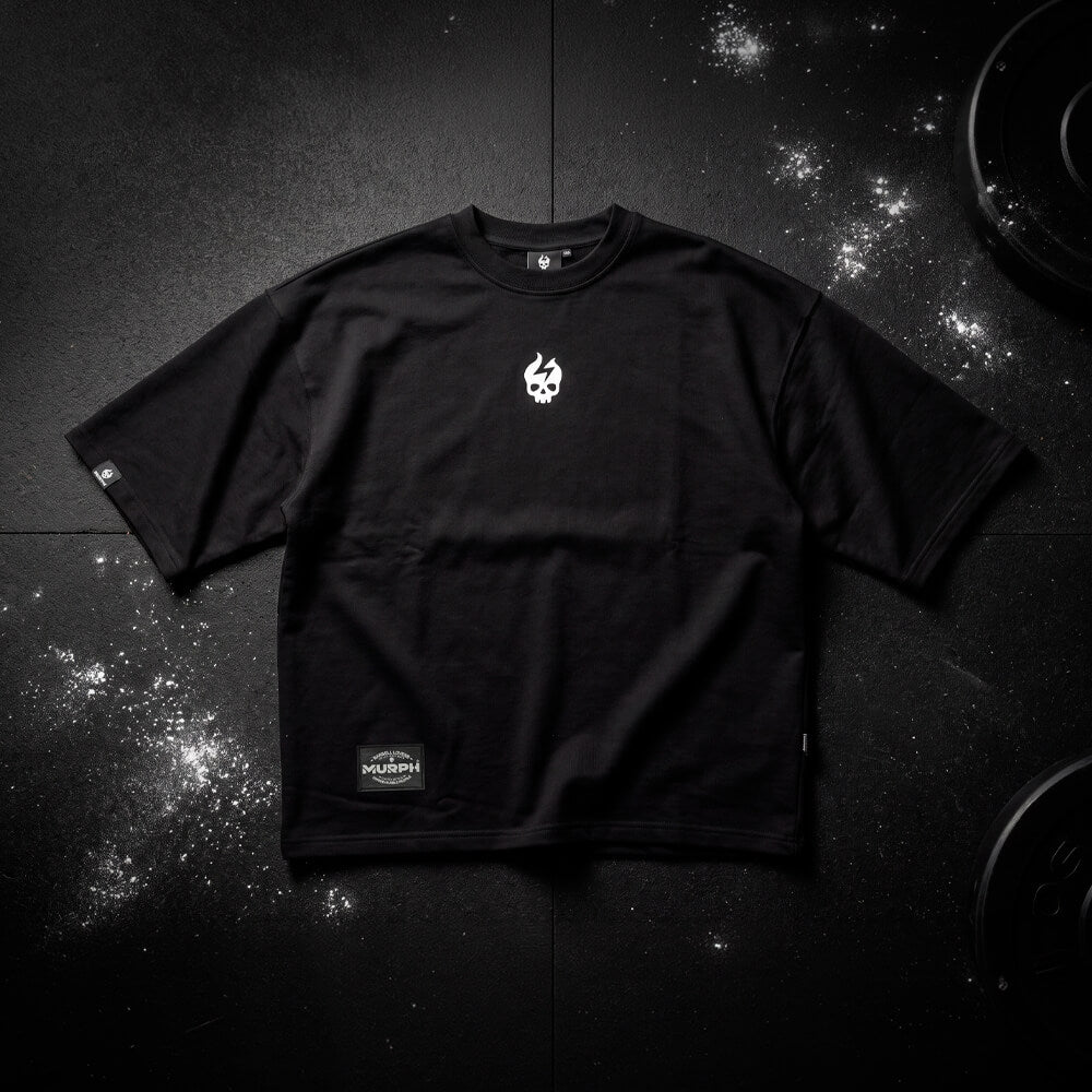 Oversize Apex Skull Logo (ULTRA HEAVY WEIGHT) - Black