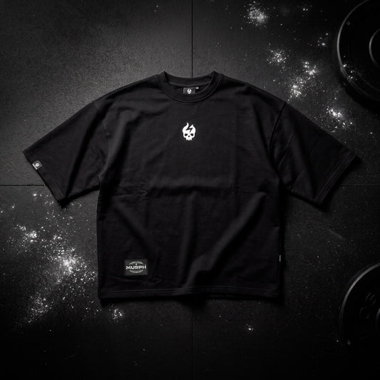 Oversize Apex Skull Logo (ULTRA HEAVY WEIGHT) - Black