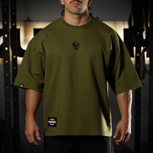 Oversize Apex Skull Logo (ULTRA HEAVY WEIGHT) - Tactical Green