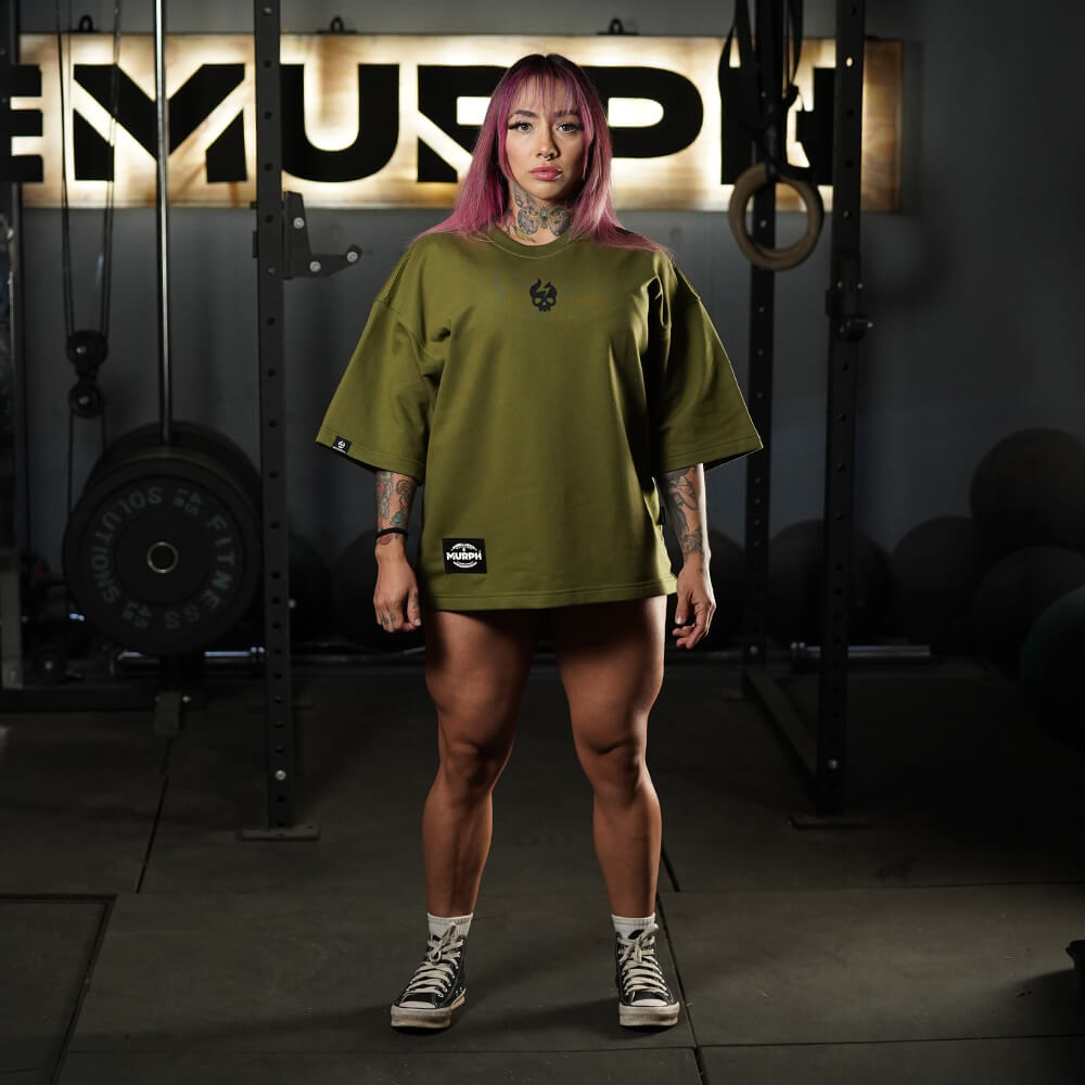 Oversize Apex Skull Logo (ULTRA HEAVY WEIGHT) - Tactical Green