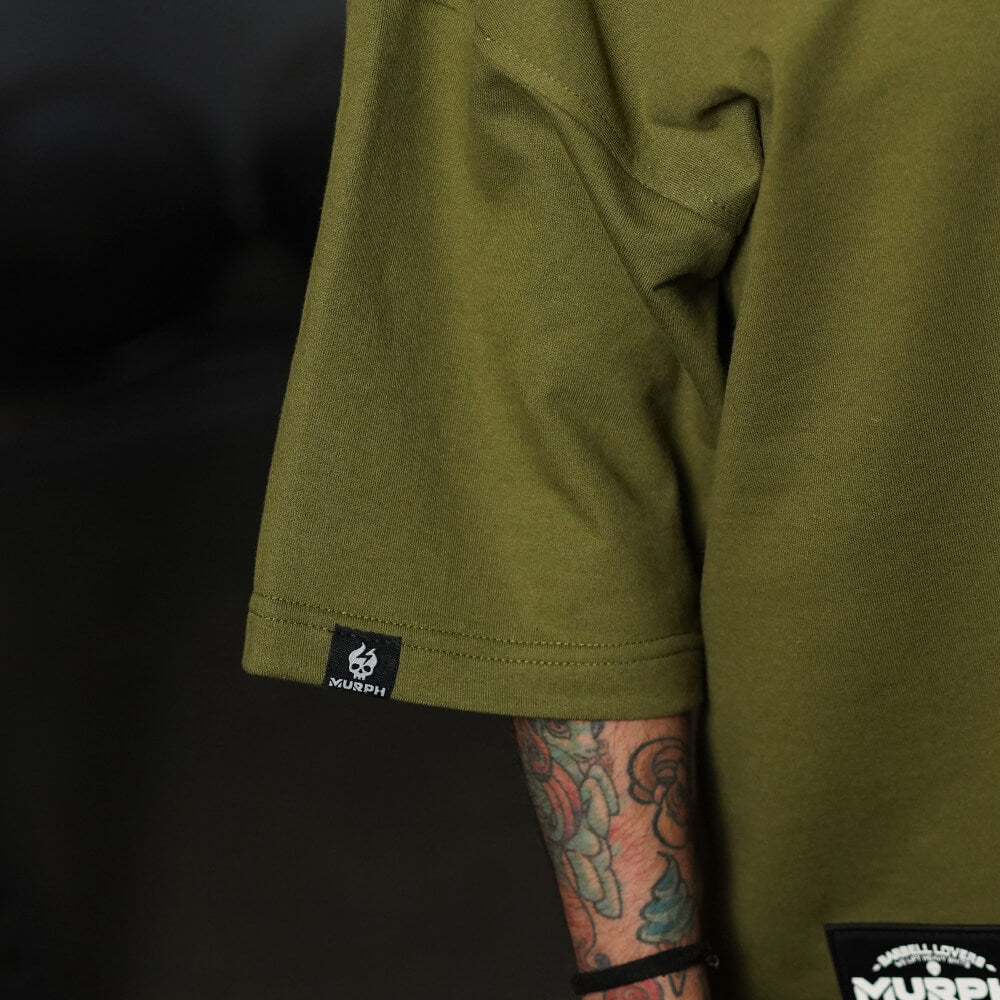Oversize Apex Skull Logo (ULTRA HEAVY WEIGHT) - Tactical Green