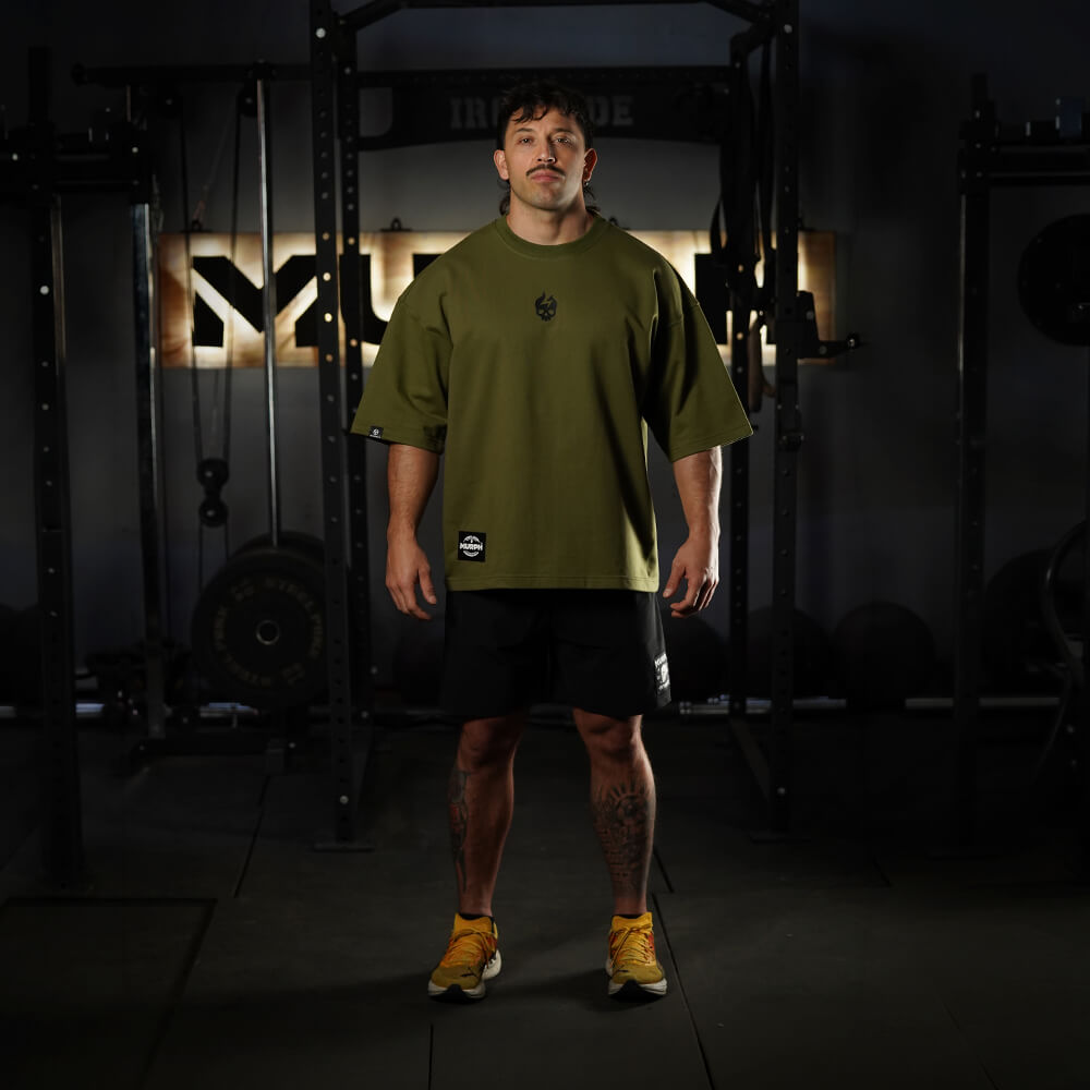 Oversize Apex Skull Logo (ULTRA HEAVY WEIGHT) - Tactical Green