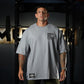 Polera Oversize Premium Barbells Built Respect - Steel