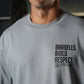 Polera Oversize Premium Barbells Built Respect - Steel