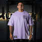 Polera Oversize Premium Barbells Built Respect - Lilac