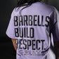 Polera Oversize Premium Barbells Built Respect - Lilac