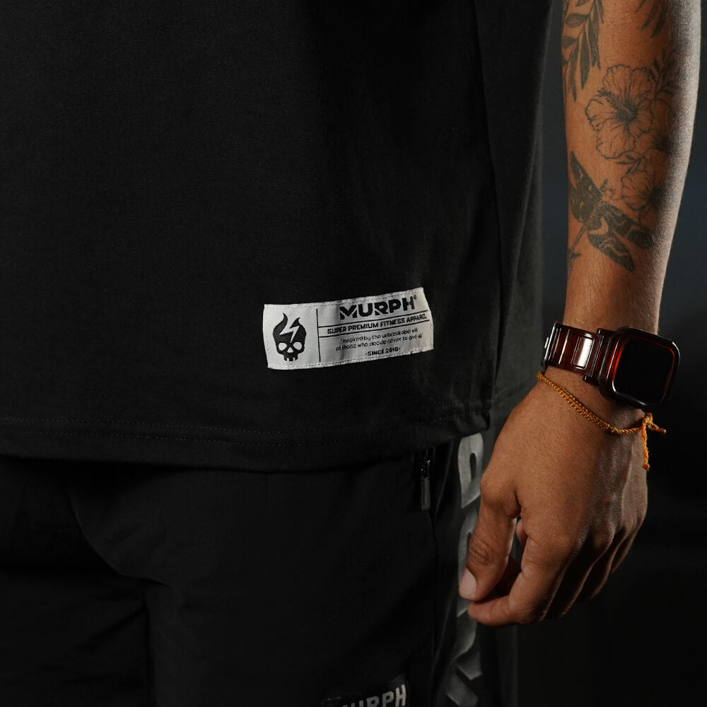 Polera Oversize Premium Be Unbreakable - Black