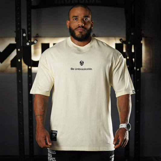 Polera Oversize Premium Be Unbreakable - Sweet Cream