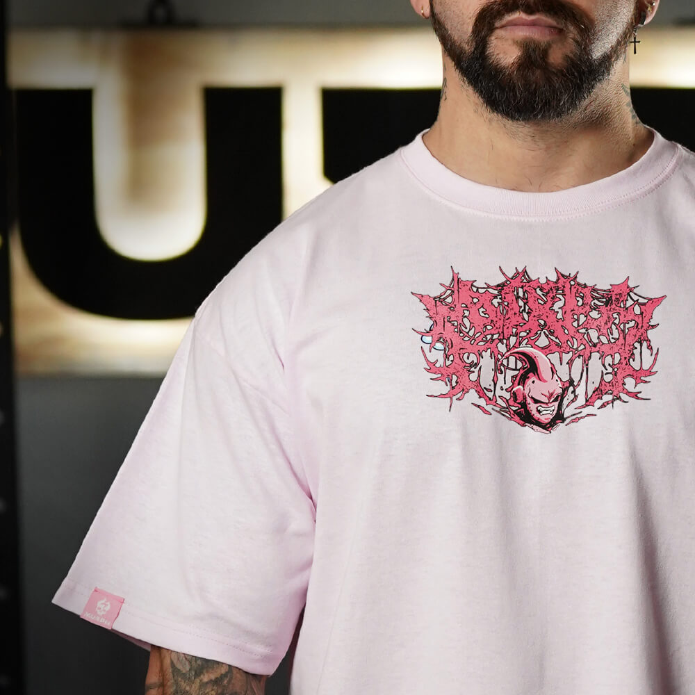 Polera Oversize DESTRUCTION - Rosado