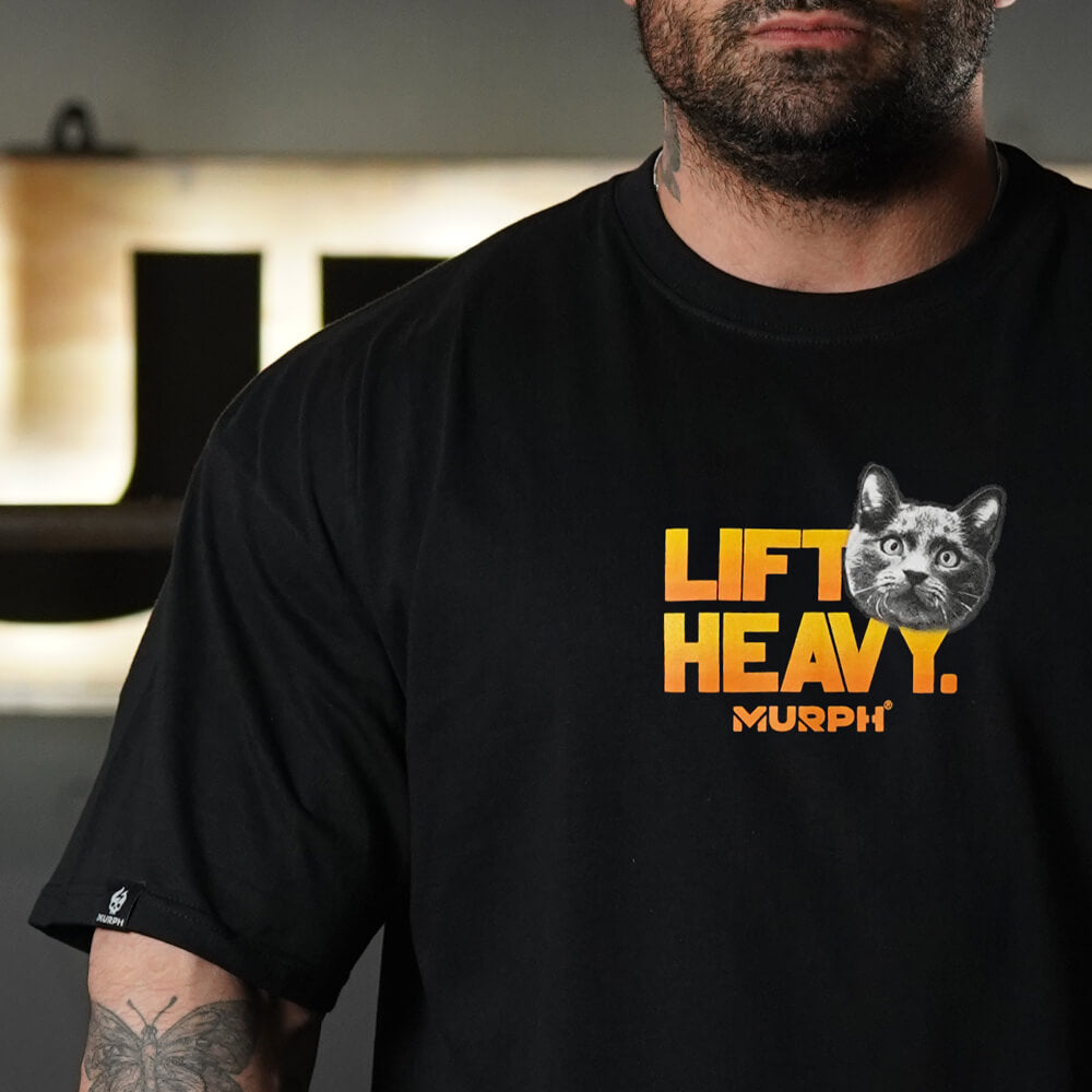 Polera Oversize Lift and Cats - Negro
