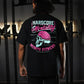Polera Oversize Hardcore Mentality - Negro