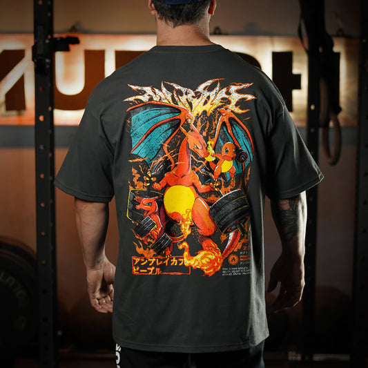 Polera Oversize ChariHard 2.0 - Gris Charcoal