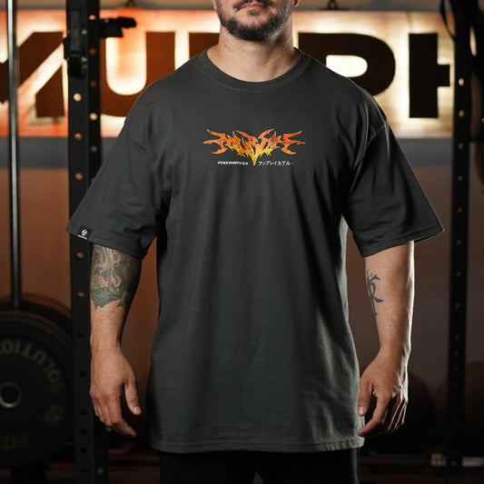 Polera Oversize ChariHard 2.0 - Gris Charcoal
