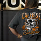 Polera Oversize Caffeine & Barbells - Gris Charcoal