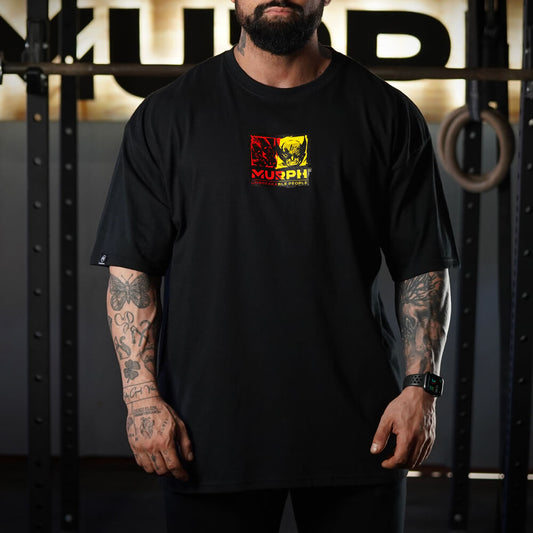 Polera Oversize DeadPull & WolveRing - Black