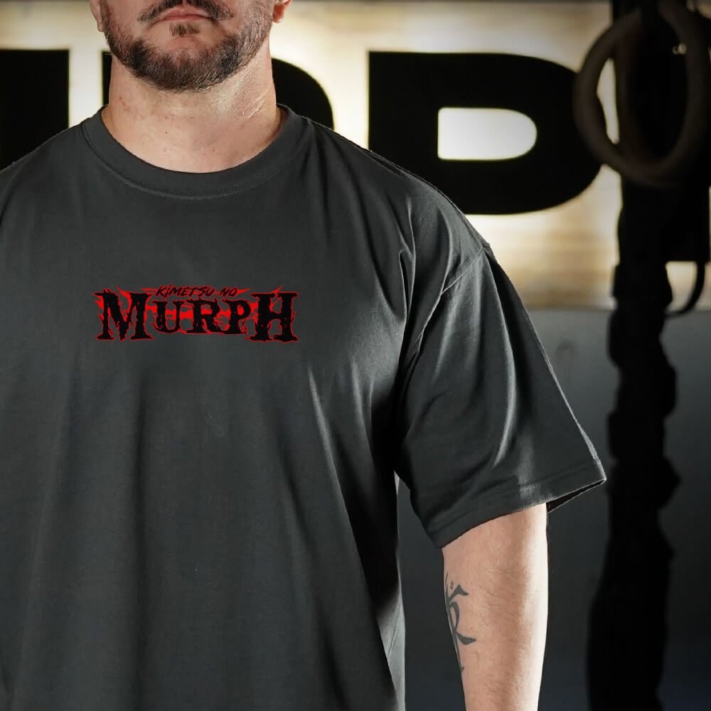 Polera Oversize KIMETSU NO MURPH - Gris Charcoal