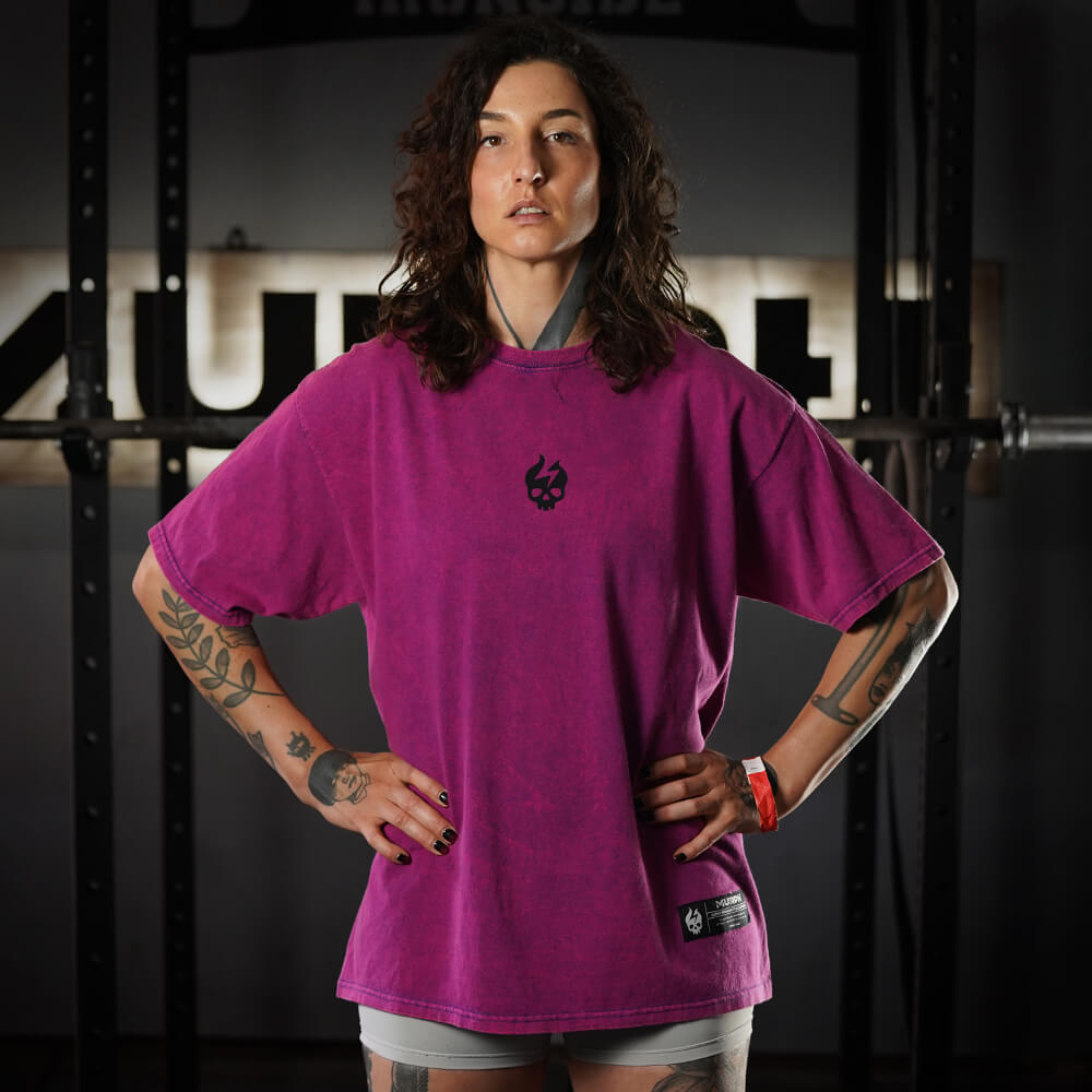 Polera Oversize Premium - Acid Grape