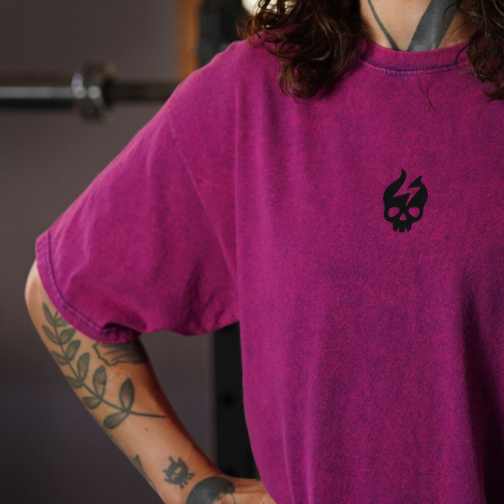 Polera Oversize Premium - Acid Grape